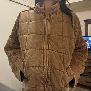 Brown thick warm sweater